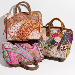 Free People Marrakesh Patched Rolling Weekender Luggage